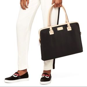 Kate Spade Kennedy Park Calista Black Nylon Laptop Bag